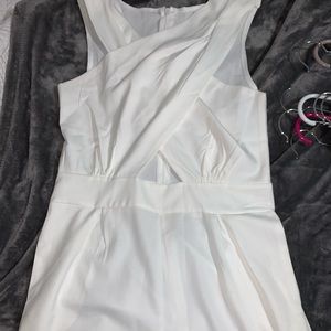 White wrap romper